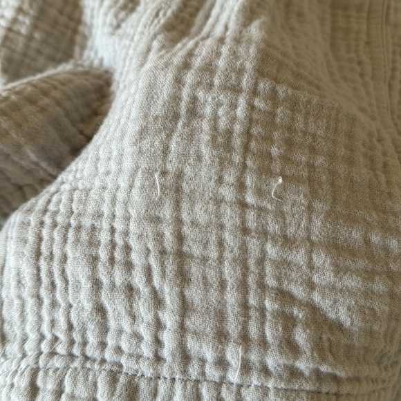 Madewell Easy Pull On Light Spun Cotton Gauze Gray Blue Shorts Pockets XS - Picture 7 of 8